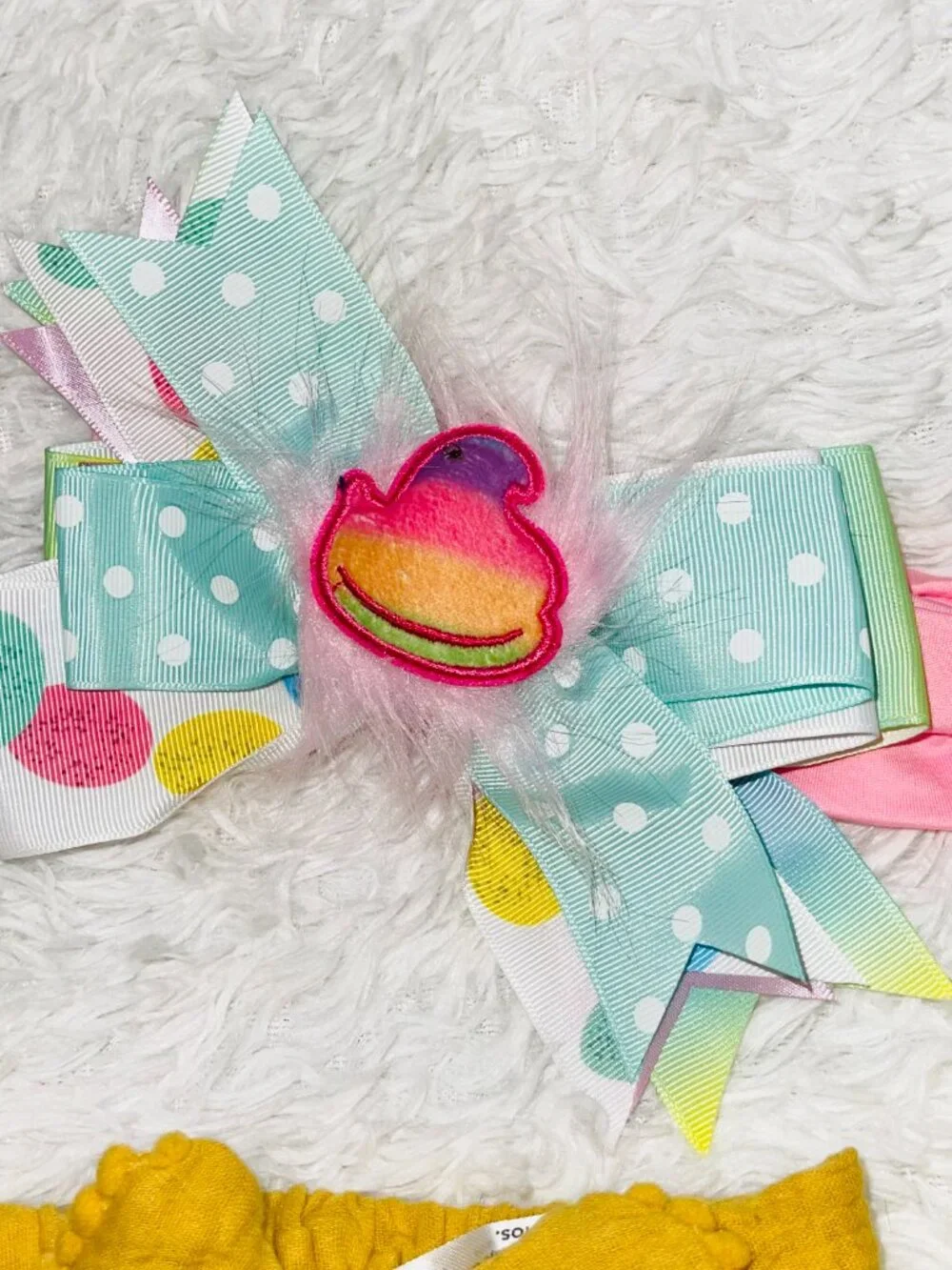 9 Baby Headbands Bows PEEPS Floral Assorted Colors Infant Girl Hair